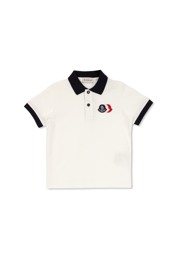 Polo with logo od Moncler Enfant
