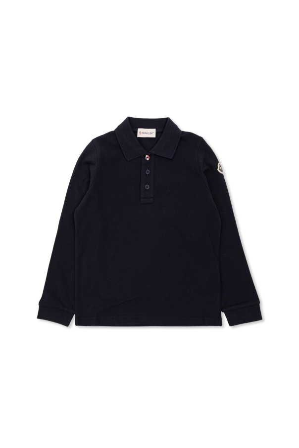 Polo with logo od Moncler Enfant