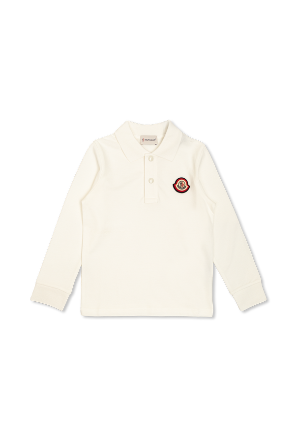 Polo shirt with logo patch od Moncler Enfant