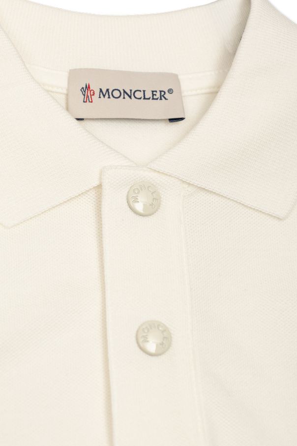 Moncler Enfant Polo shirt with logo patch