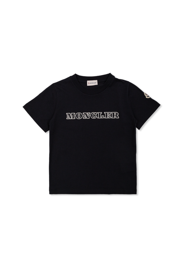 T-shirt with embroidered logo od Moncler Enfant