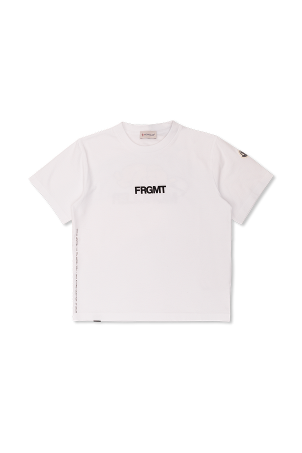 7 MONCLER X FRAGMENT HIROSHI FUJIWARA Boys' White T-shirt od Moncler Genius Enfant
