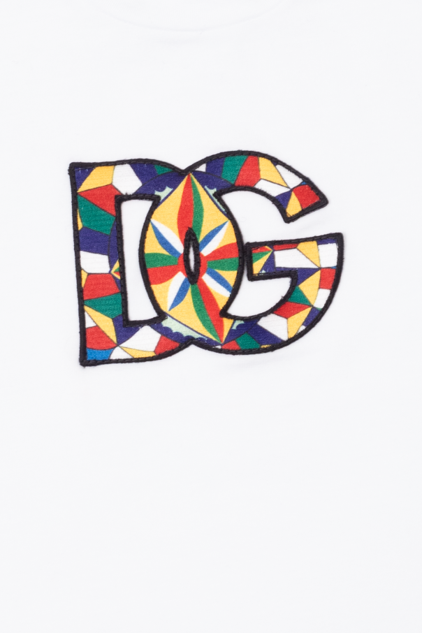 Dolce & Gabbana Kids Dolce & Gabbana embellished logo plaque sandals