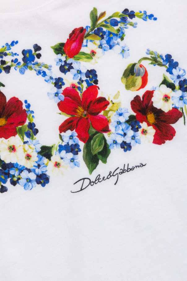 Dolce & Gabbana Verzierte Jacke T-shirt with floral motif