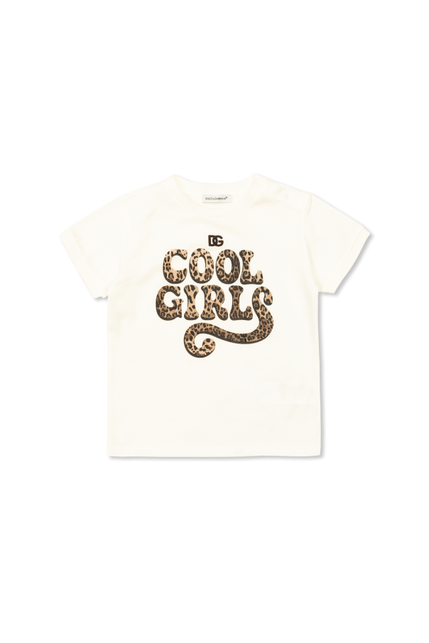 T-shirt with printed logo od Dolce & Gabbana Kids