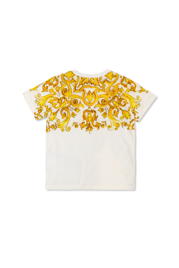 Dolce & Gabbana Kids T-shirt with `barocco` print