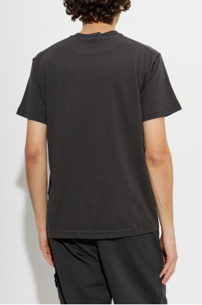 Stone Island T-shirt com aplicação de logótipo