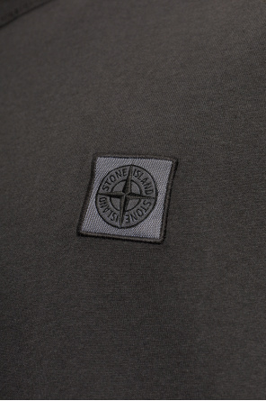 Stone Island T-shirt com aplicação de logótipo