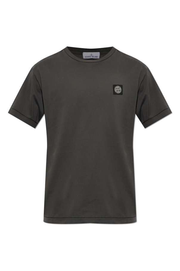 T-shirt with logo patch od Stone Island