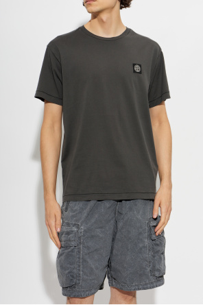 Stone Island T-shirt com patch com logótipo