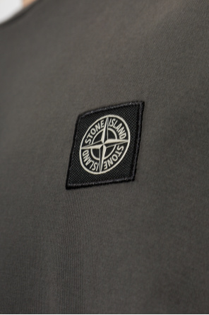 Stone Island T-shirt com patch com logótipo