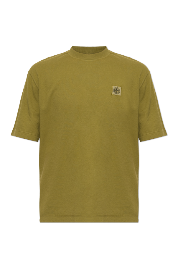 T-shirt with logo patch od Stone Island