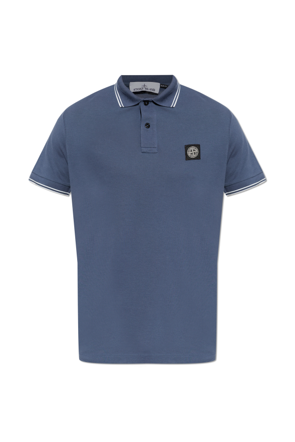 Polo with logo patch od Stone Island