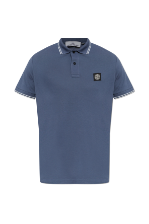 Polo with logo patch