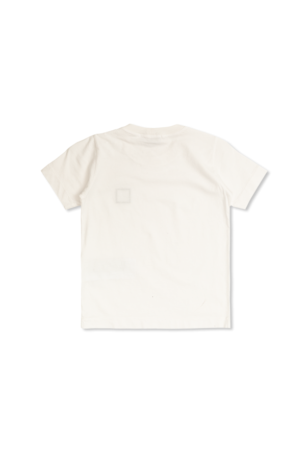 Stone Island Junior Camiseta con parche con logo