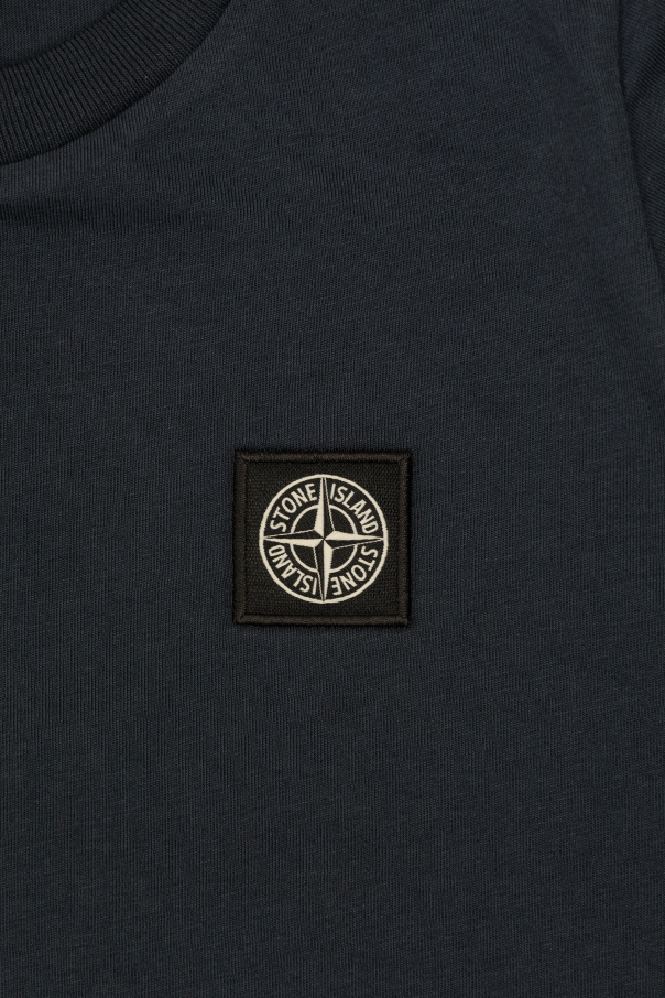 Stone Island Junior T-shirt with logo patch