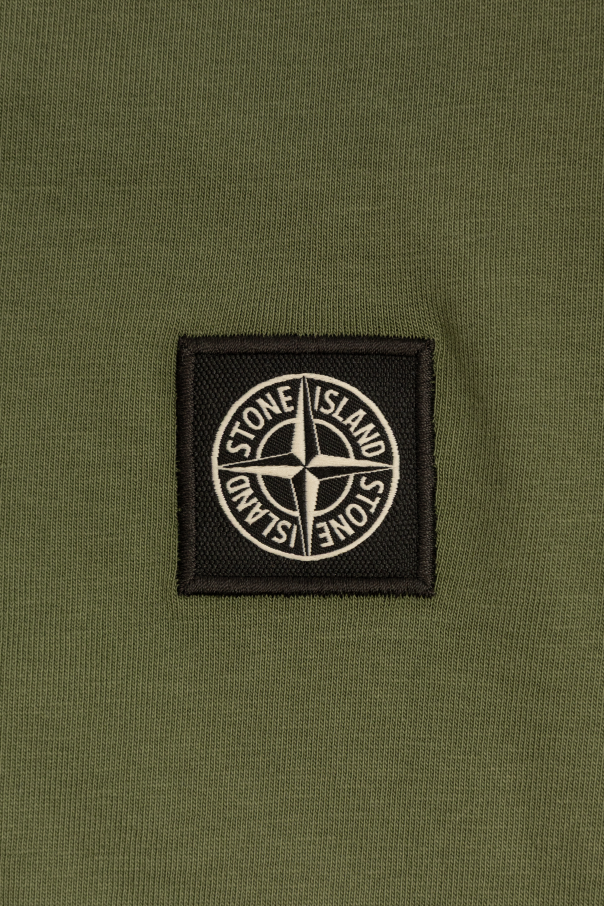 Stone Island Junior T-shirt with logo patch