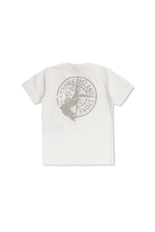 Stone Island Junior T-shirt with printed logo