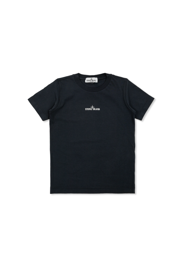 T-shirt with printed logo od Stone Island Junior