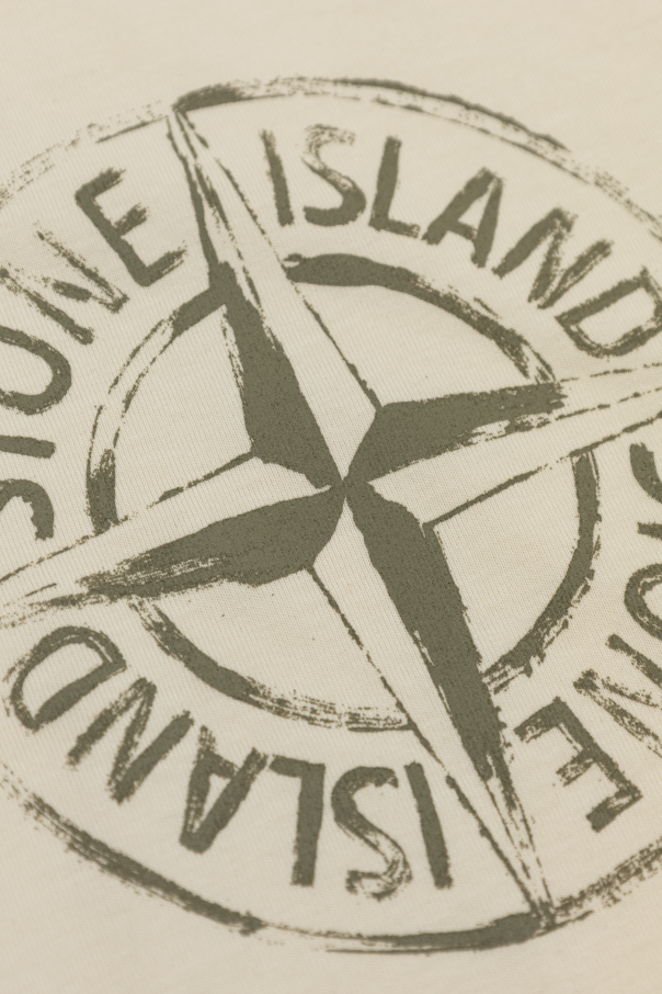 Stone Island Junior T-shirt with printed logo