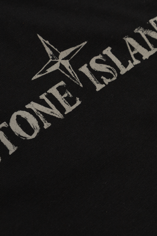 Stone Island Junior T-shirt with printed logo