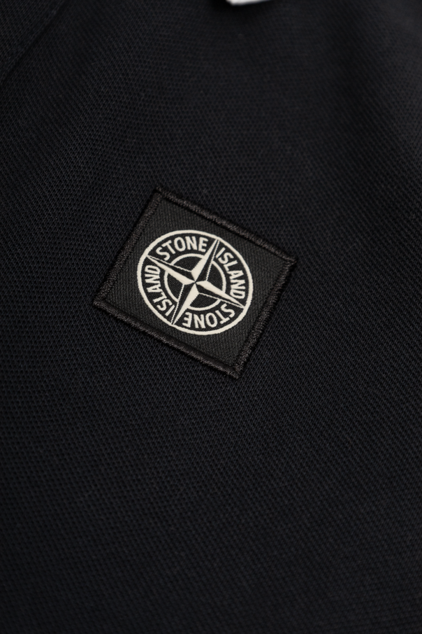 Stone Island Junior Polo shirt with logo patch
