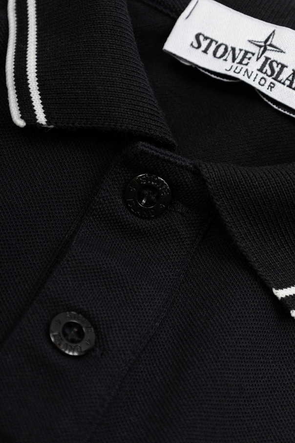 Stone Island Junior Polo shirt with logo patch