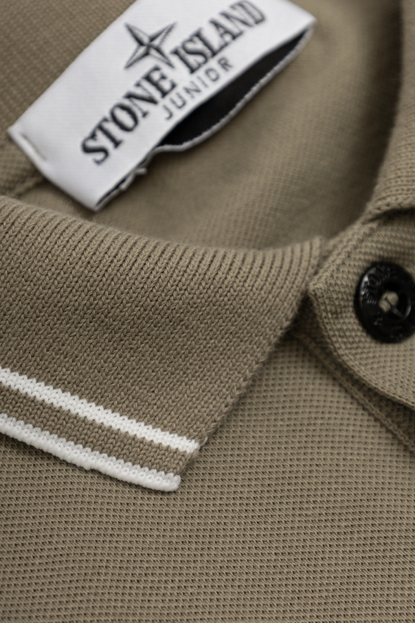 Stone Island Junior Поло с нашивка с лого