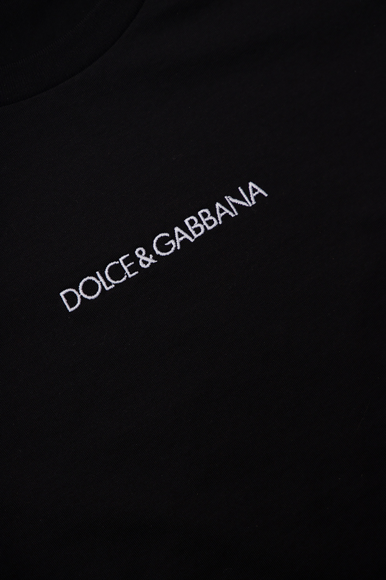 Dolce & Gabbana draped sleeveless mini dress Logo T-shirt