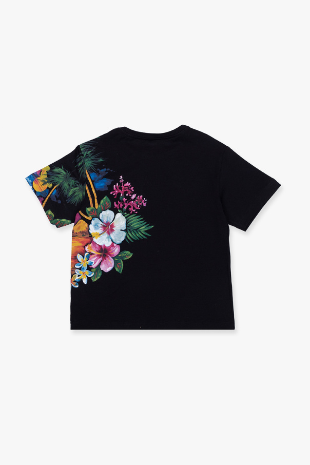 Dolce & Gabbana splatter effect shirt Kids Printed T-shirt