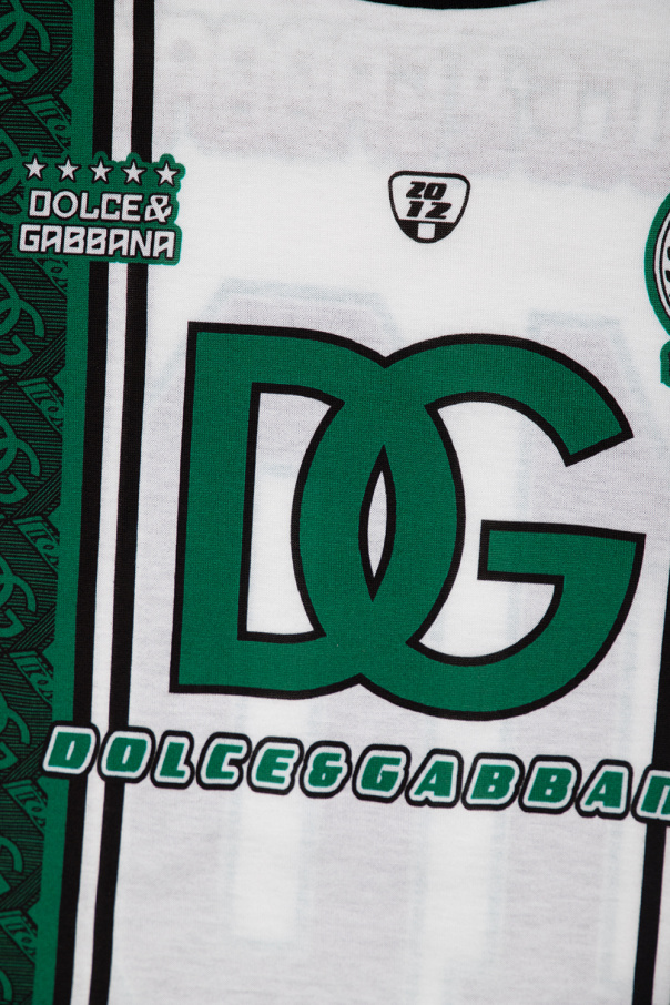 Dolce & Gabbana Kids polo Dolce & Gabbana logo-plaque short-sleeved shirt Weiß