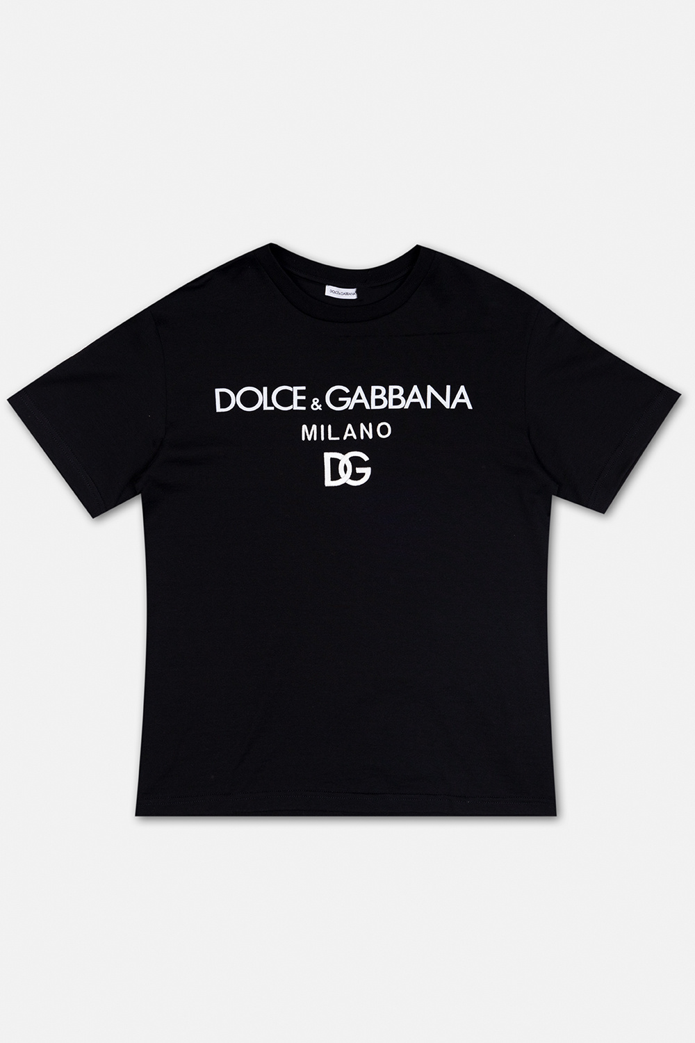 Dolce & Gabbana Kids embroidered logo longsleeved T-shirt White Dolce & Gabbana Miss Dolce Floral Raffia Satchel
