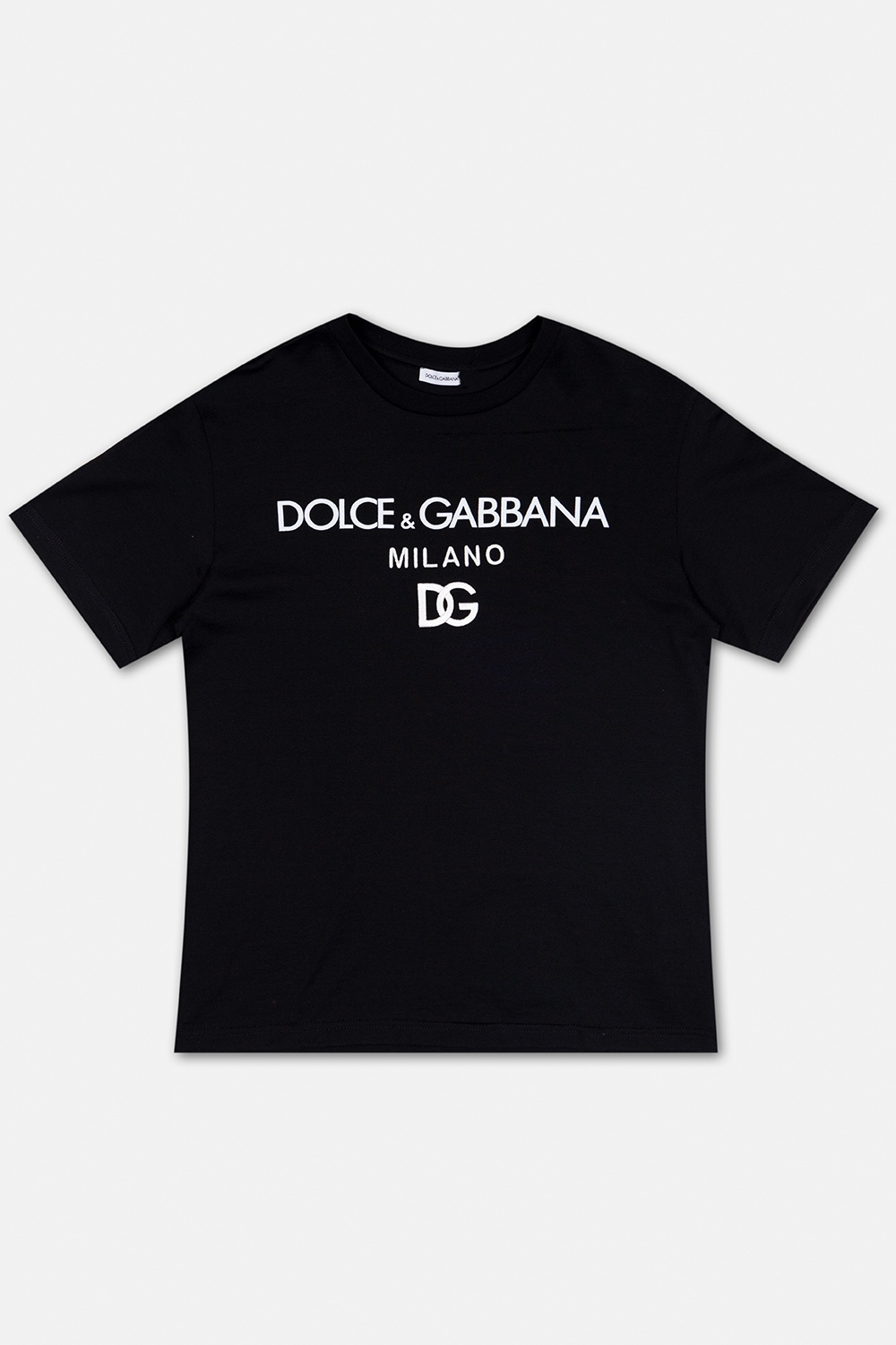 Dolce & Gabbana pinstripe peak-lapel single-breasted blazer T-shirt with logo