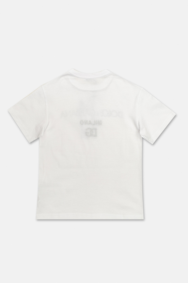 dolce rectangular-frame & Gabbana Kids Logo T-shirt