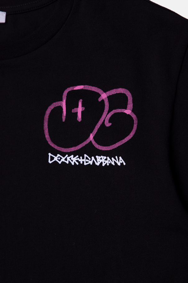 Dolce & Gabbana Kids dolce gabbana metallic puffer jacket