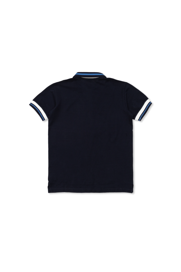 Dolce & Gabbana Kids Baumwoll-Poloshirt mit gesticktem Logo