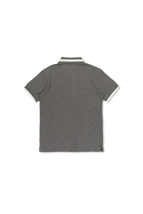 Dolce & Gabbana Kids Polo con logo bordado