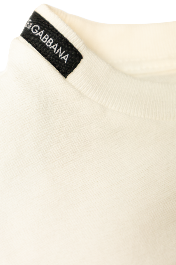 Dolce & Gabbana Kids Camiseta con logo en relieve