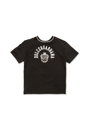 T-shirt with embossed logo