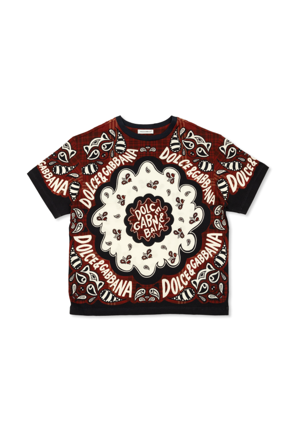 Dolce & Gabbana Kids T-shirt z nadrukiem