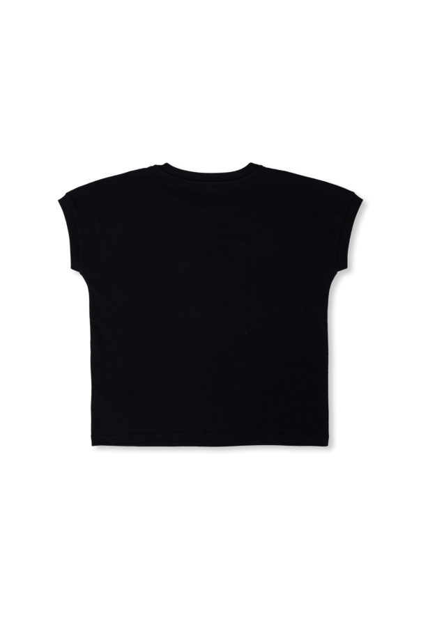 Dolce & Gabbana DG logo leather slingback pumps Black Kids Logo t-shirt