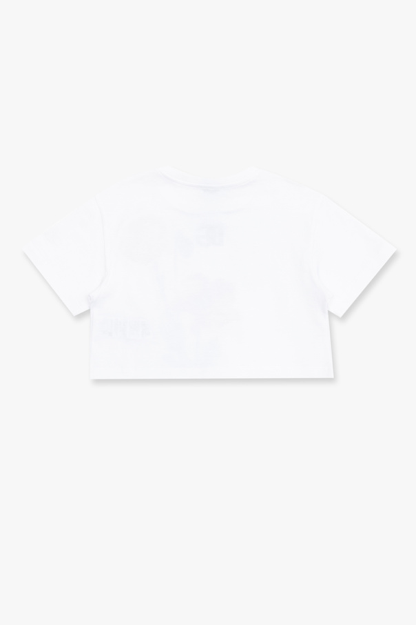 Dolce & Gabbana Abito con spalline fini Arancione Kids Cropped T-shirt