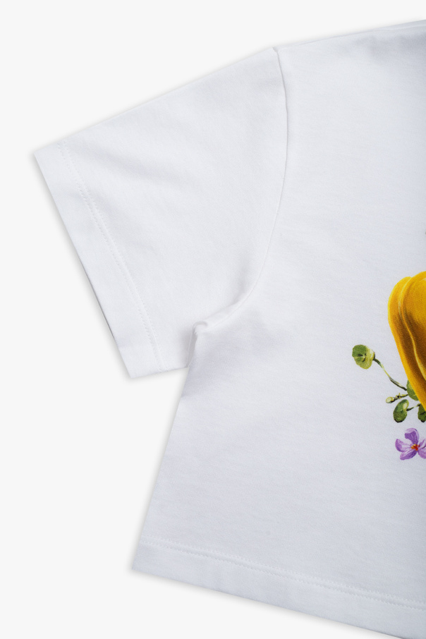Dolce & Gabbana Kids T-shirt with pelle