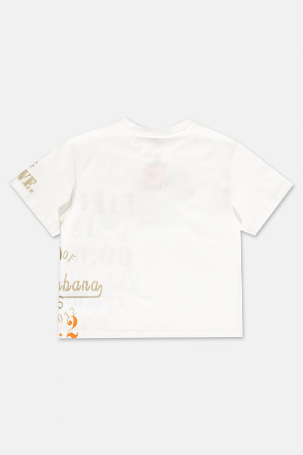 Dolce & Gabbana Kids graphic-print leggings Patched T-shirt