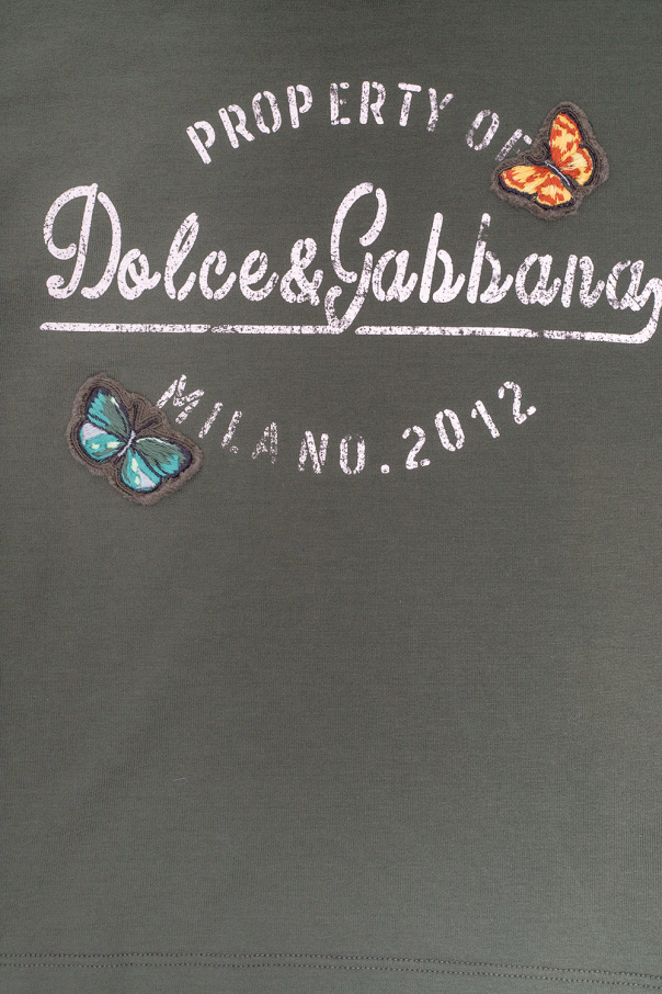 Dolce & Gabbana high-waist tailored shorts Kids T-shirt with long sleeves