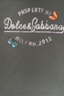 Dolce & Gabbana Kids cotton scarf with floral motif dolce gabbana scarf