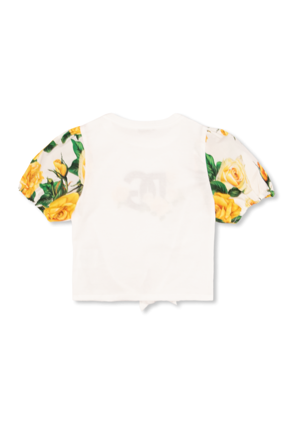 Dolce & Gabbana двубортное пальто T-shirt with floral motif