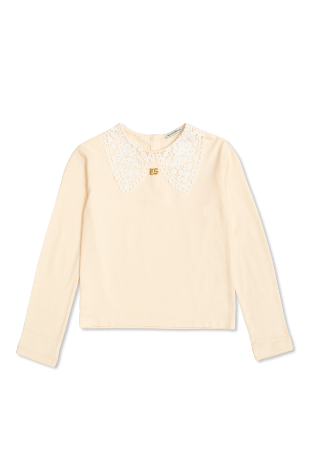 Top with lace collar, zdjęcie 1 Top with lace collar od Dolce & Gabbana Kids