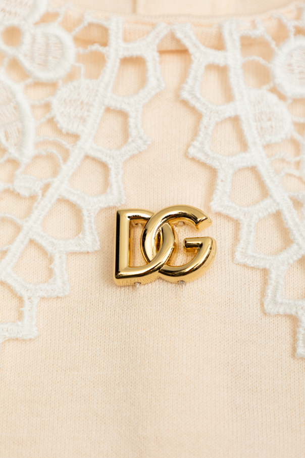 Dolce & Gabbana Kids Top with lace collar