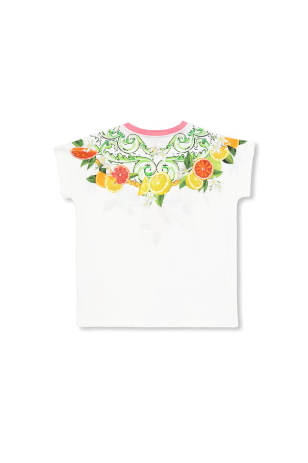 Dolce & Gabbana Kids T-shirt z motywem cytrusów